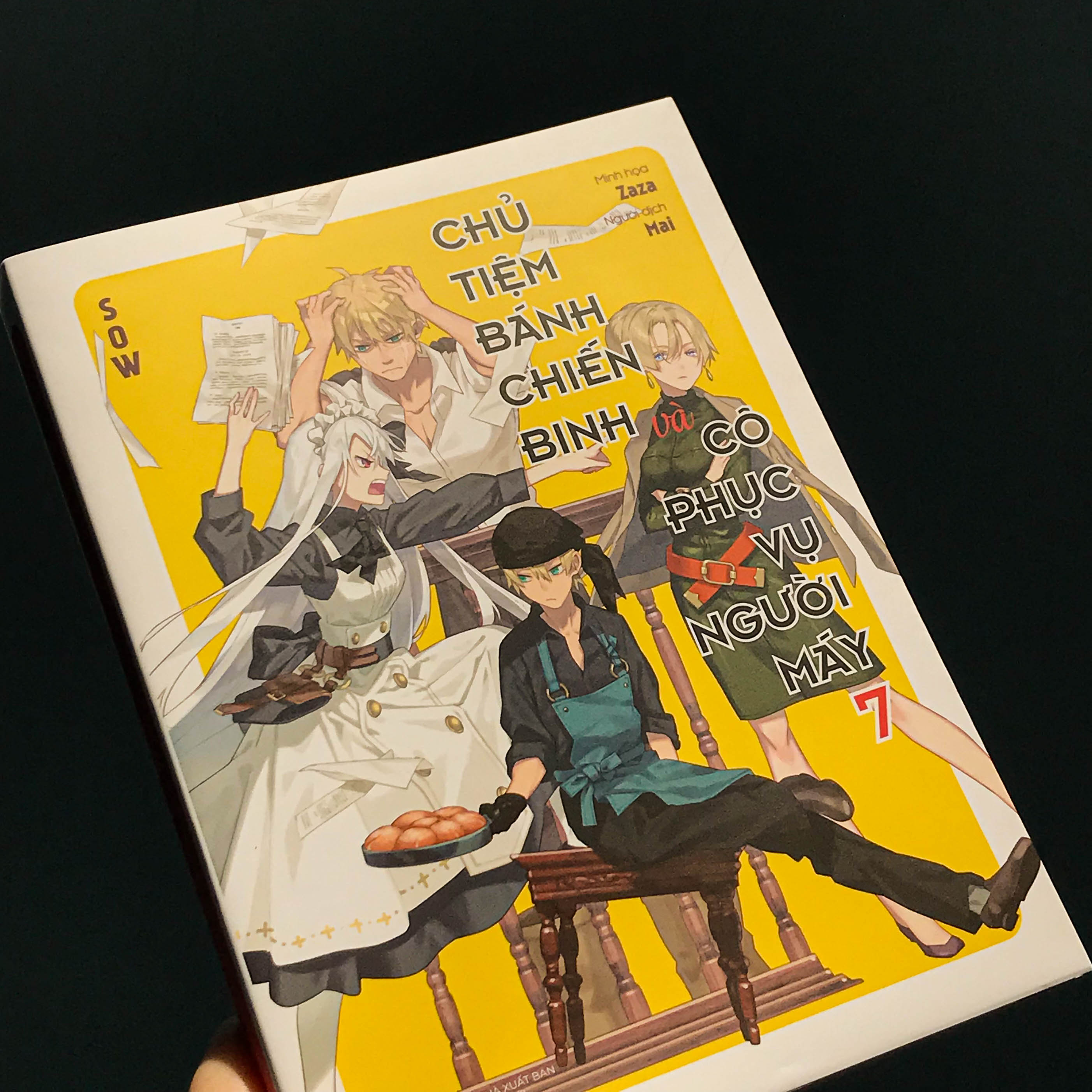 bộ chủ tiệm bánh chiến binh và cô phục vụ người máy - tập 7 - tặng kèm bookmark - Ảnh 5