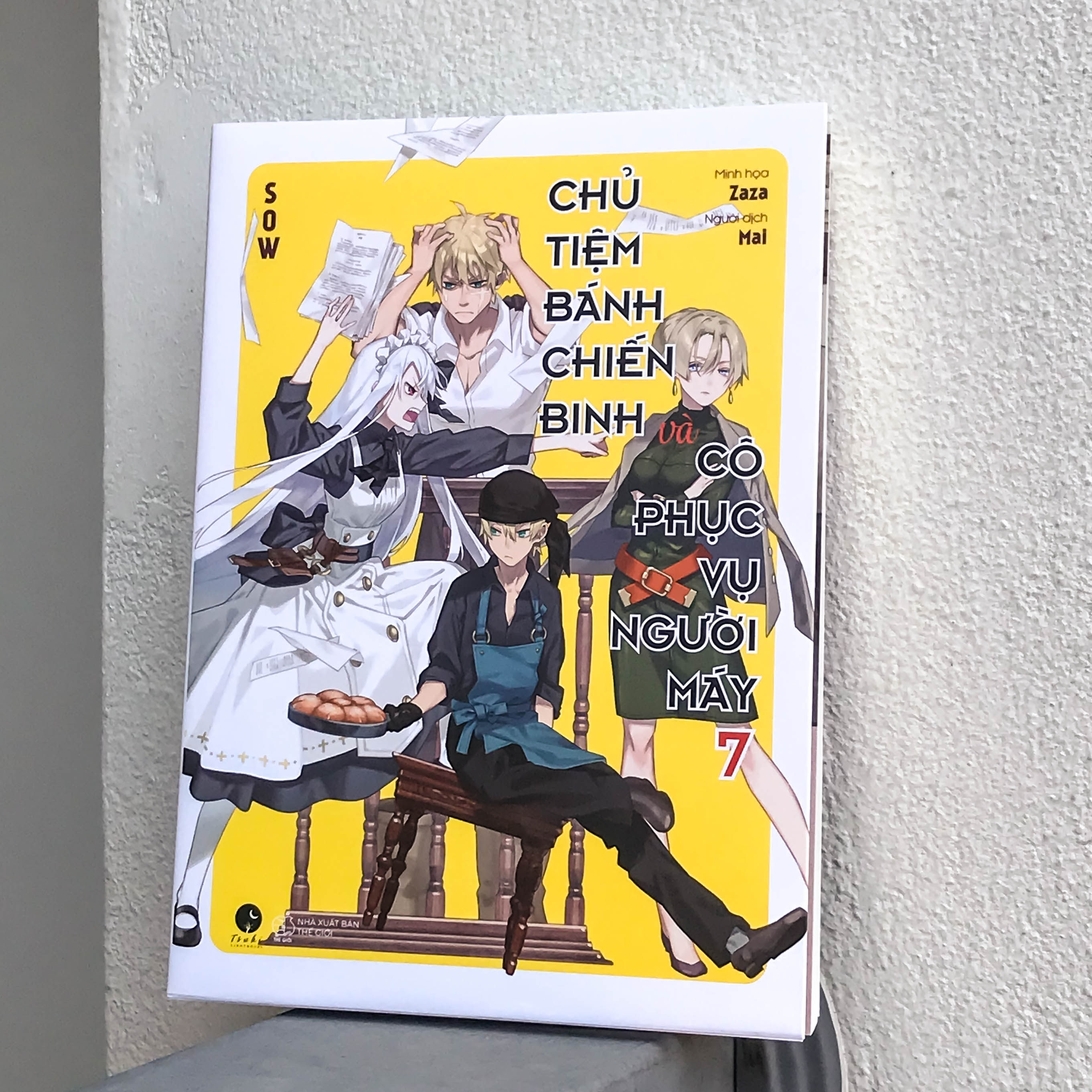 bộ chủ tiệm bánh chiến binh và cô phục vụ người máy - tập 7 - tặng kèm bookmark + card pvc - Ảnh 4