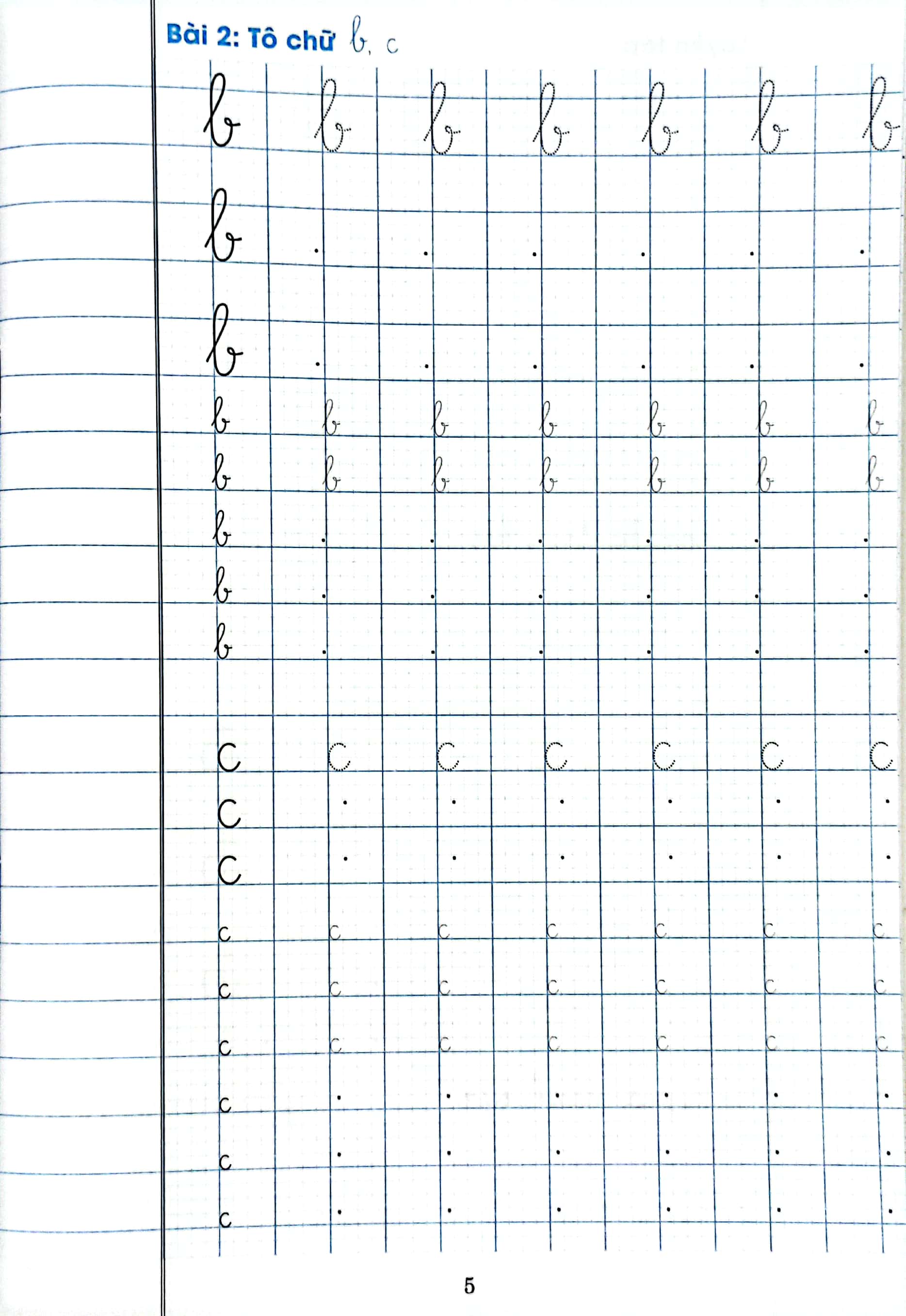 Bộ Chuẩn Bị Bé Vào Lớp 1 - Tập Tô Chữ 1 Ô Ly - Cỡ Chữ Nhỏ (Dành Cho Bé 5-6 Tuổi) - Ảnh 5