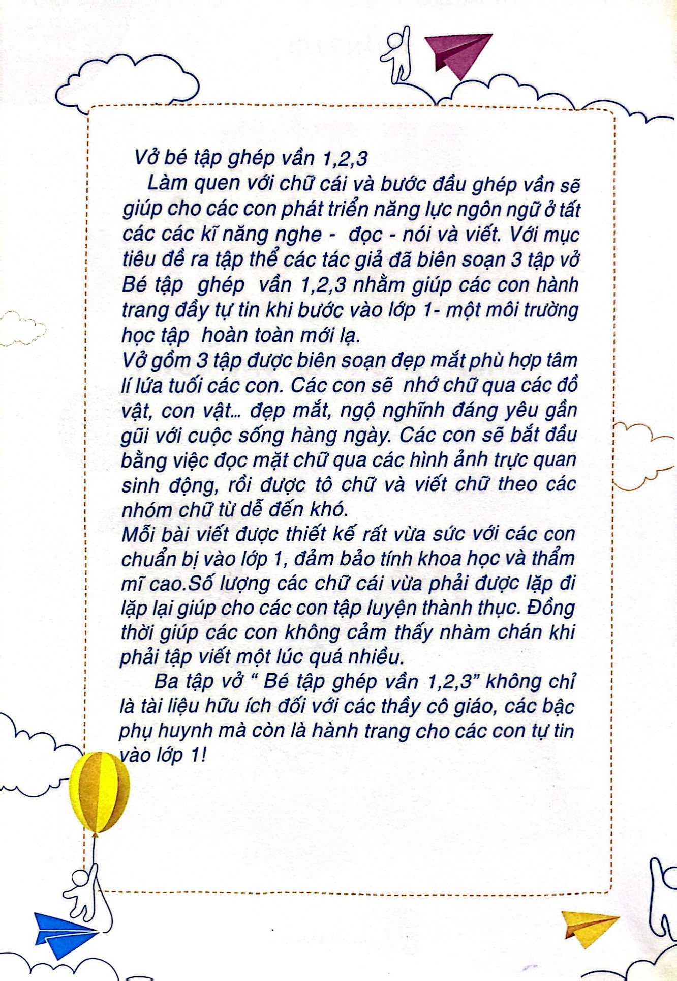 bộ chuẩn bị cho bé vào lớp 1 - bé tập ghép vần - tập 1 (4-6 tuổi) - Ảnh 3