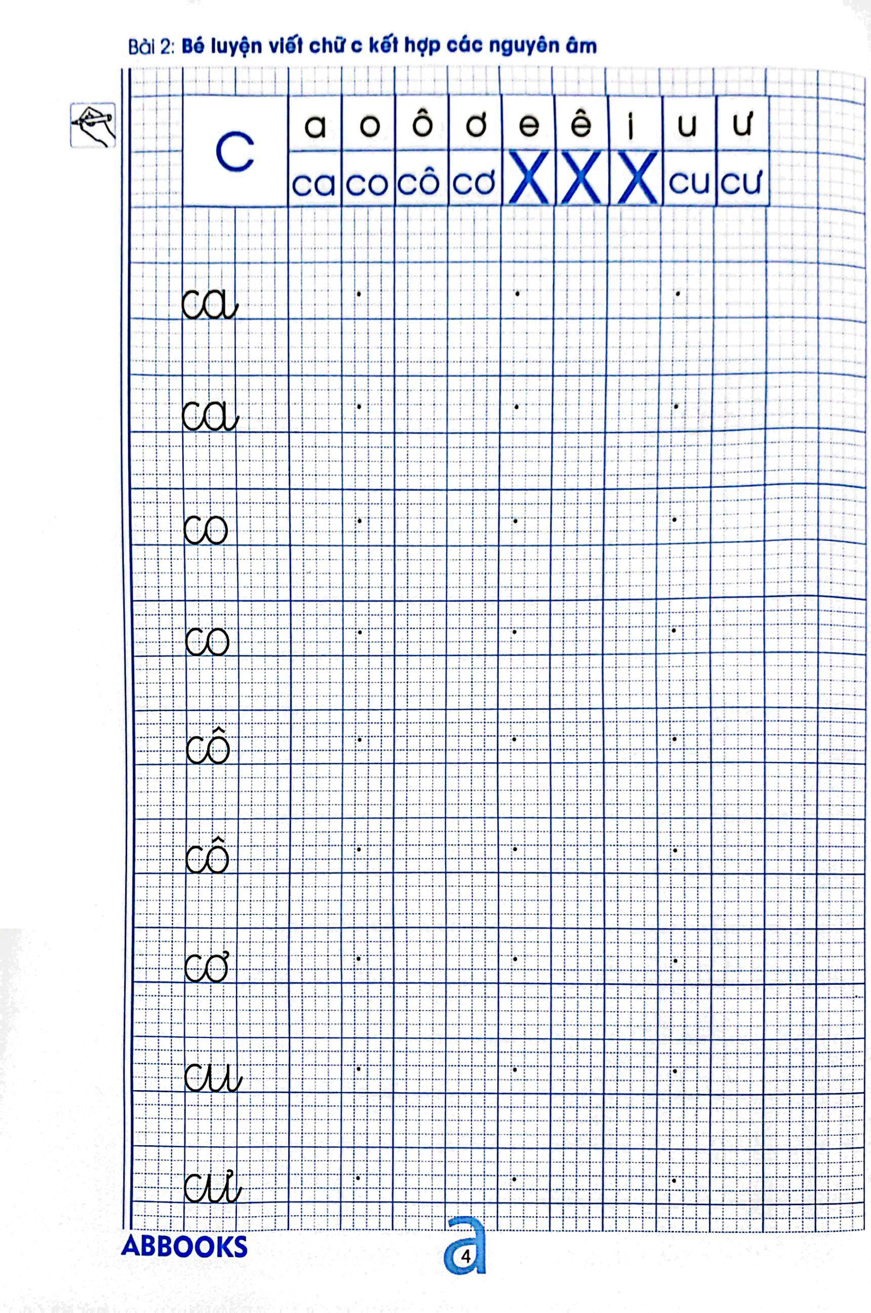 bộ chuẩn bị cho bé vào lớp 1 - dành cho bé 5-6 tuổi - bé tập viết chữ - quyển 1 - Ảnh 6