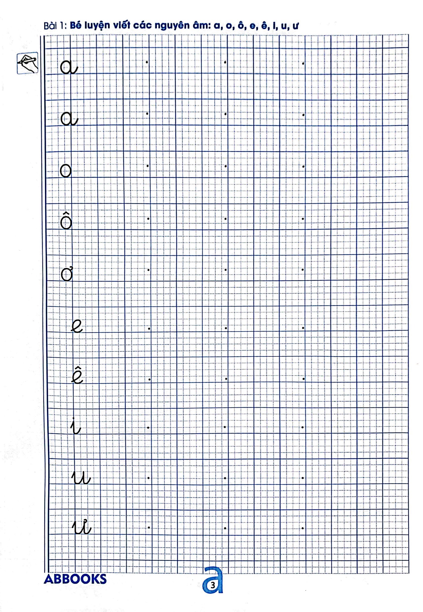 bộ chuẩn bị cho bé vào lớp 1 - dành cho bé 5-6 tuổi - bé tập viết chữ - quyển 2 - Ảnh 4