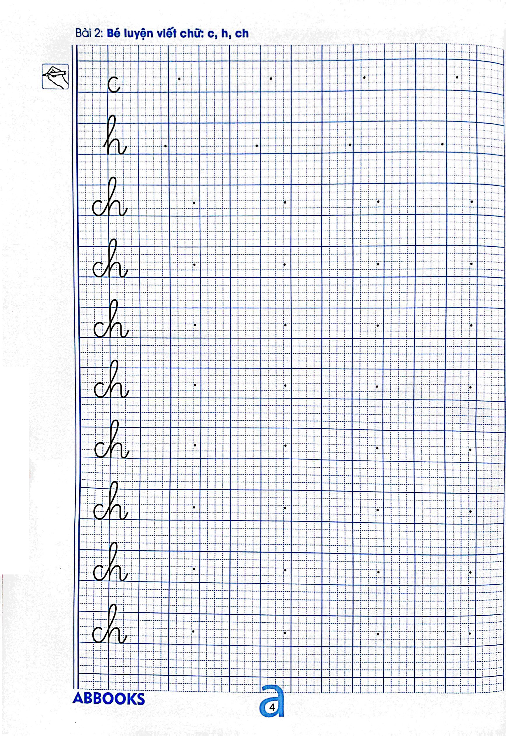 bộ chuẩn bị cho bé vào lớp 1 - dành cho bé 5-6 tuổi - bé tập viết chữ - quyển 2 - Ảnh 5