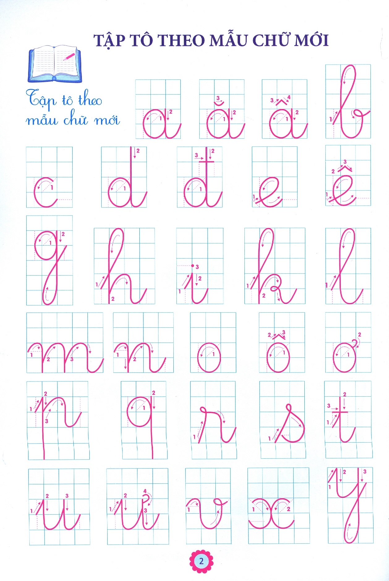 bộ chuẩn bị cho bé vào lớp 1 - luyện viết chữ đẹp (tập 2) (tái bản 2020) - Ảnh 3