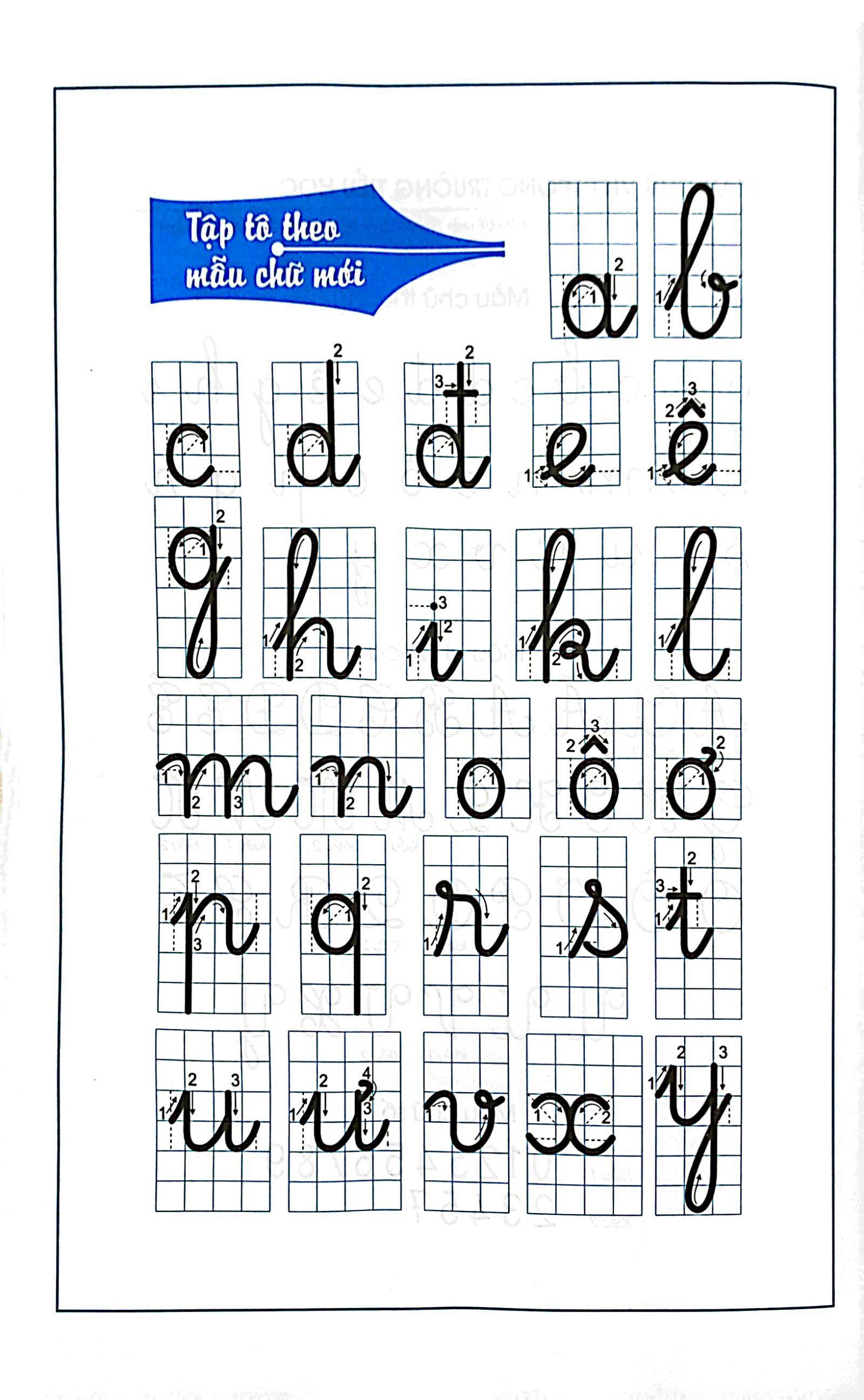 bộ chuẩn bị cho bé vào lớp 1 - tập tô chữ tập 1 (tái bản) - Ảnh 4