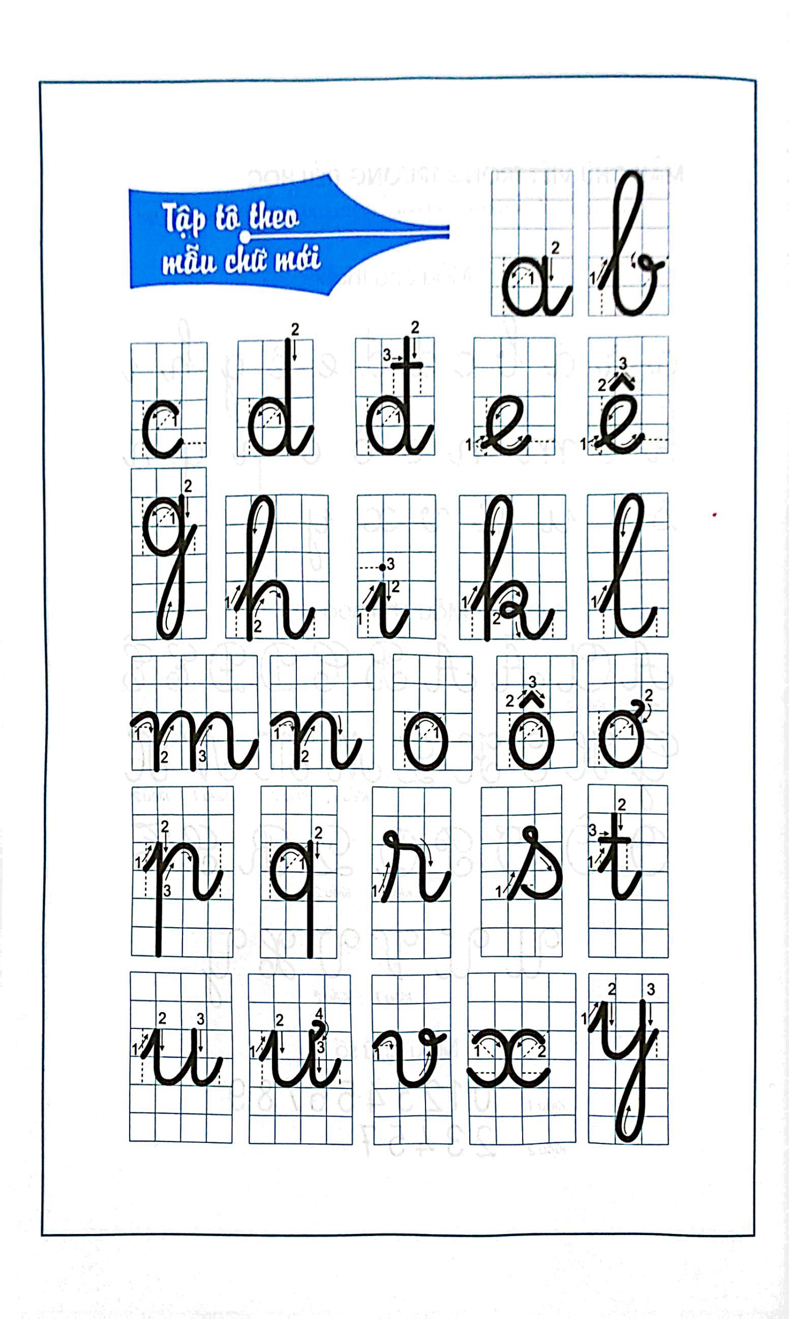 bộ chuẩn bị cho bé vào lớp 1 - tập tô chữ tập 2 (tái bản) - Ảnh 4