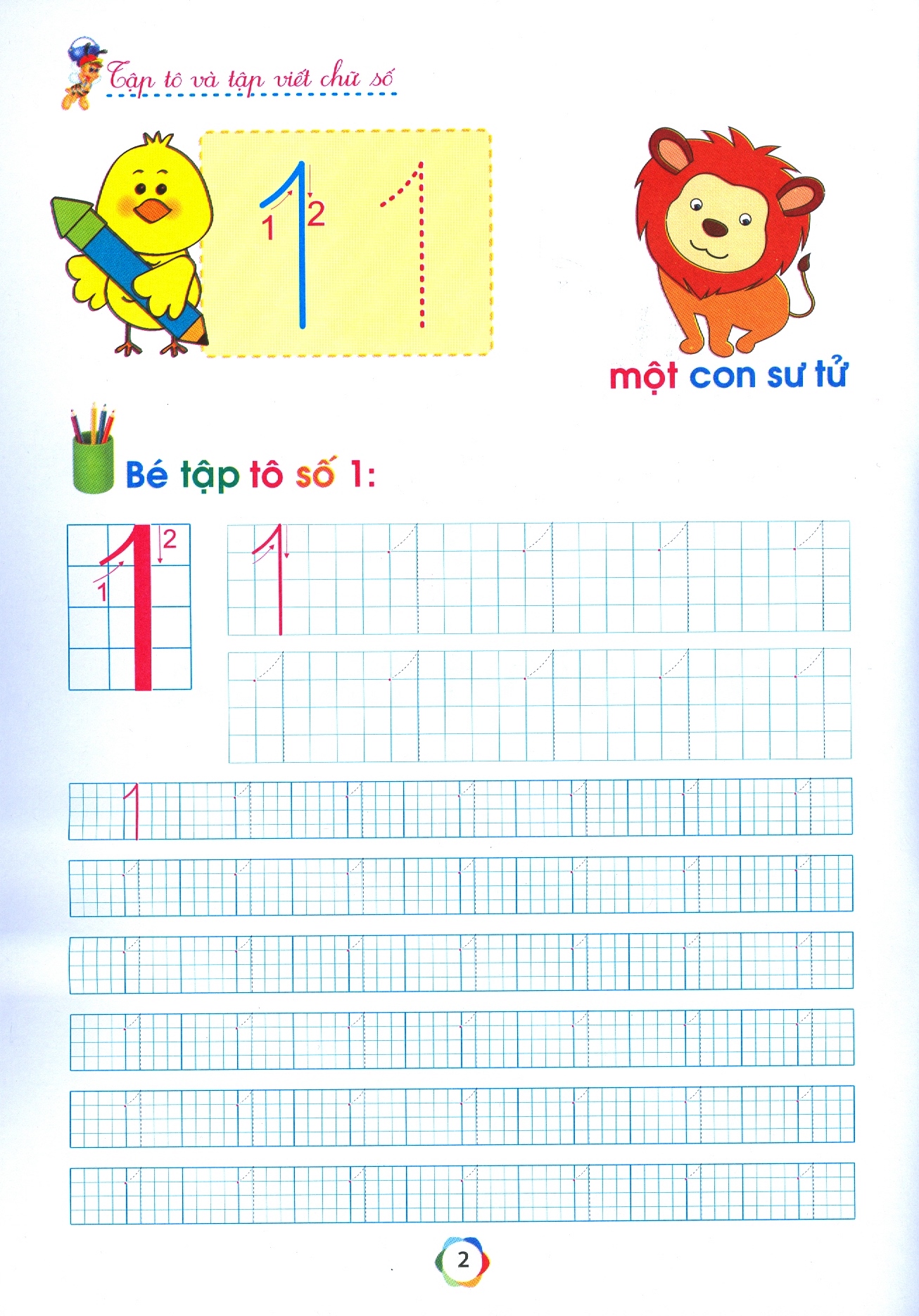 bộ chuẩn bị cho bé vào lớp 1 - tập tô và tập viết chữ số (quyển 2) (tái bản 2020) - Ảnh 3