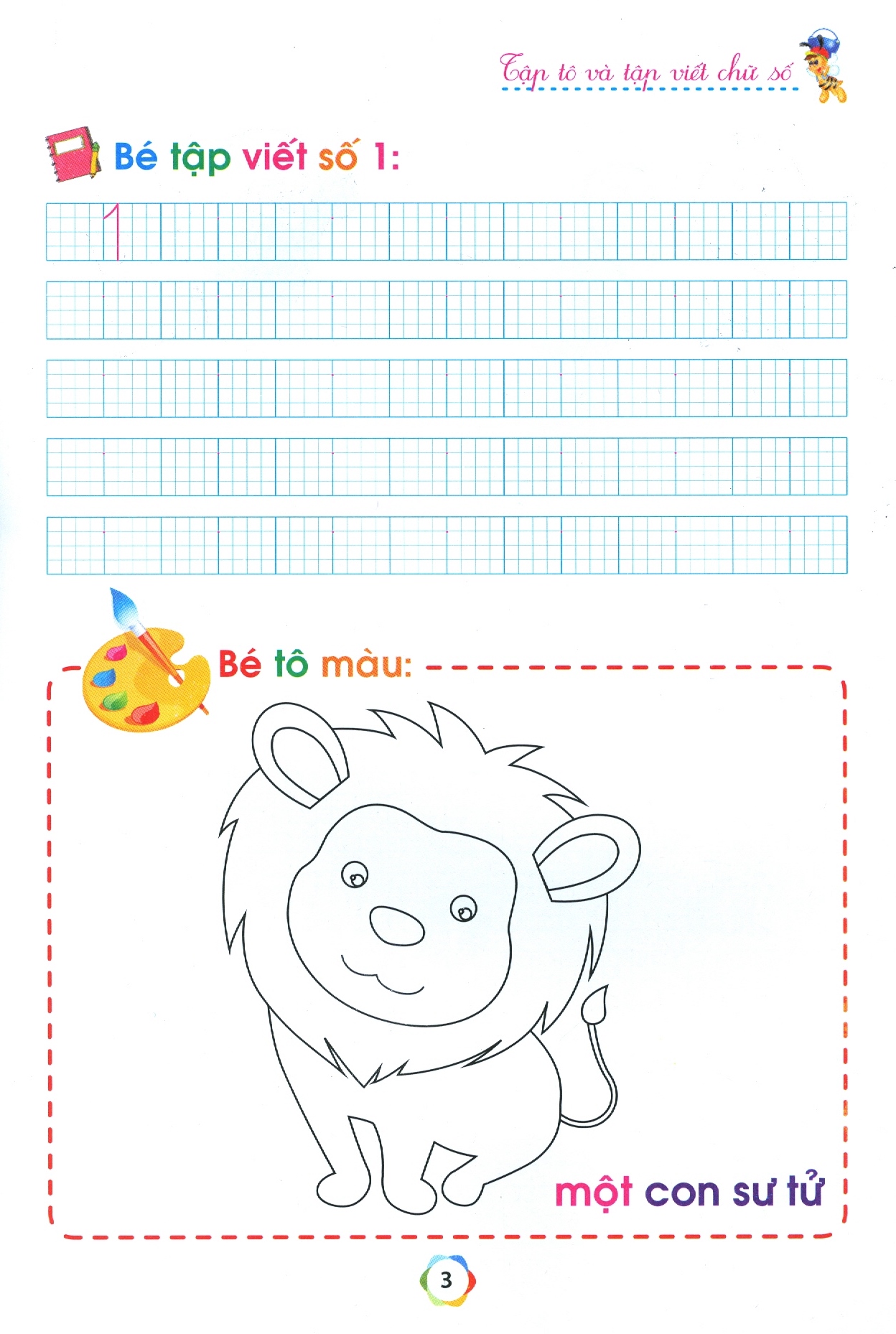 bộ chuẩn bị cho bé vào lớp 1 - tập tô và tập viết chữ số (quyển 2) (tái bản 2020) - Ảnh 4