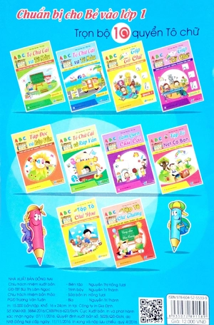 bộ chuẩn bị cho bé vào lớp 1: tô chữ cái và tô màu (quyển 2) - Ảnh 3