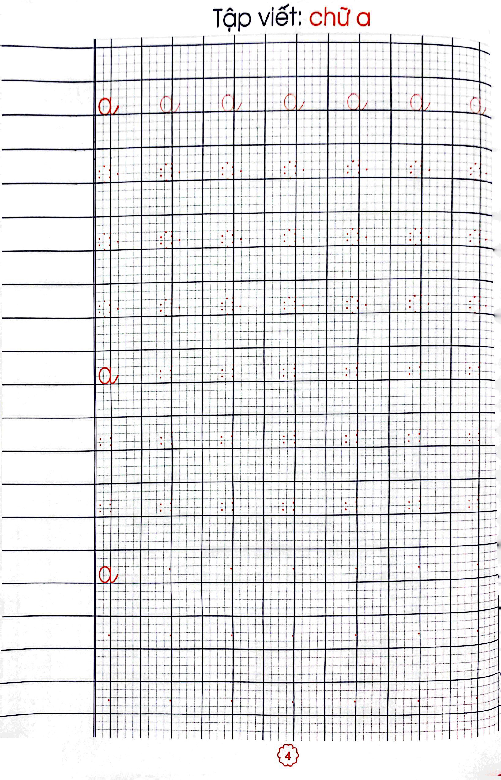 bộ chuẩn bị tâm thế cho bé vào lớp 1: vở tập tô - tập viết chữ cái (quyển 1) (biên soạn theo chương trình sgk mới) - Ảnh 6