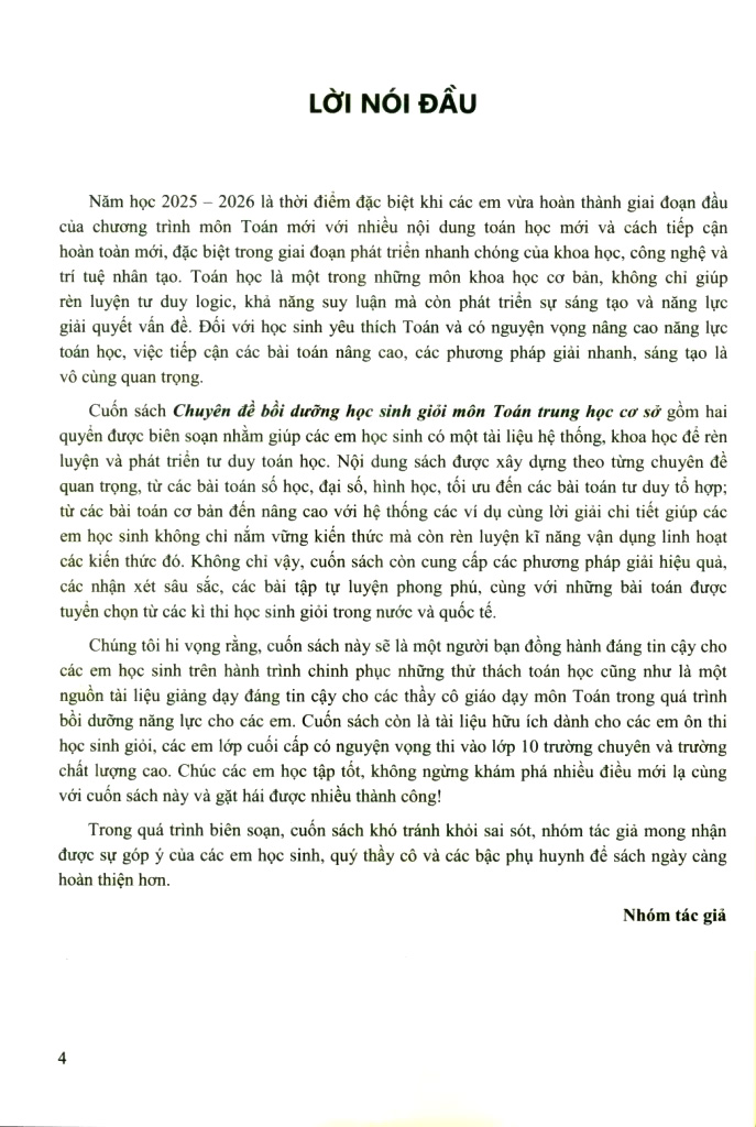 Bộ Chuyên Đề Bồi Dưỡng Học Sinh Giỏi Môn Toán Trung Học Cơ Sở - Quyển 2 - Hình Học-Tổ Hợp, Xác Suất - Ảnh 8
