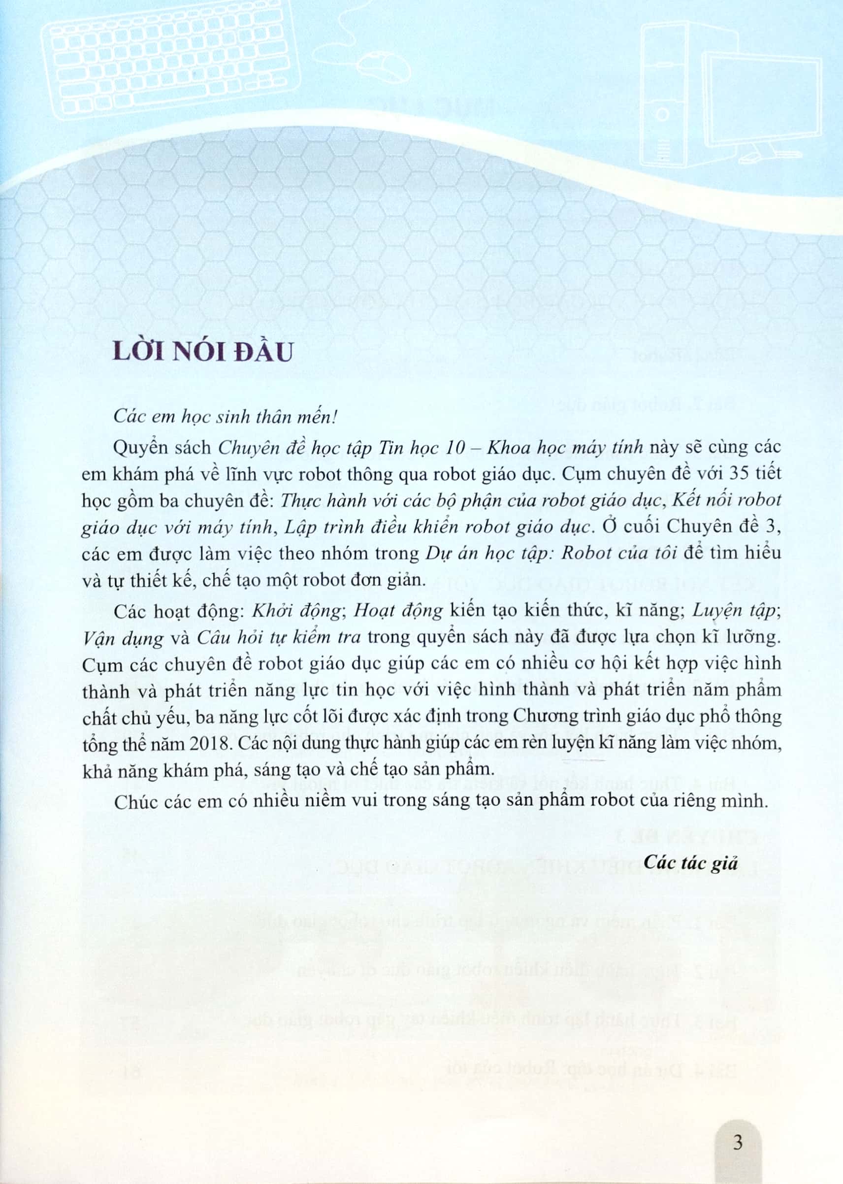 bộ chuyên đề học tập tin học 10 - khoa học máy tính (cánh diều) (chuẩn) - Ảnh 3