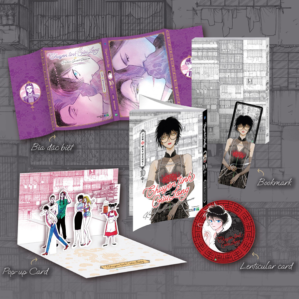 Bộ Chuyện Tình Cửu Long - Tập 10 - Bản Sưu Tầm - Tặng Kèm Bookmark + Bìa Đặc Biệt + Card 3D Âm Dương + Pop-Up Card