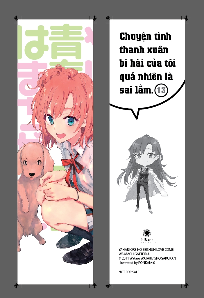 bộ chuyện tình thanh xuân bi hài của tôi quả nhiên là sai lầm - tập 13 - bản đặc biệt - tặng kèm bookmark + postcard bế hình + standee mica + thẻ quà tặng (tặng ngẫu nhiên) - Ảnh 3