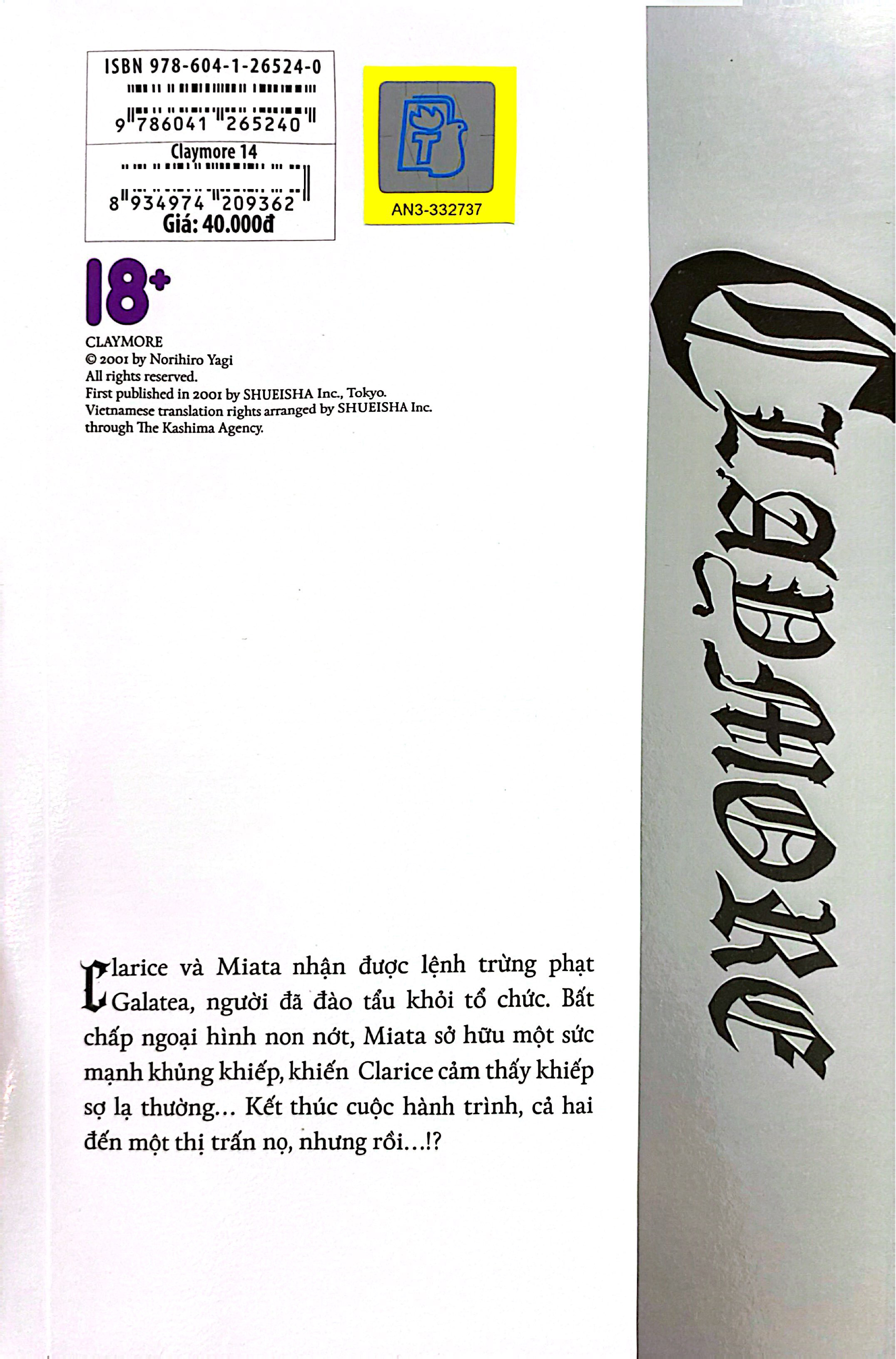 Bộ Claymore - Tập 14 - Lưỡi Kiếm Non Trẻ - Ảnh 11