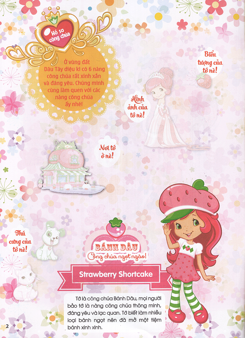 bộ cô bé bánh dâu- 1000 đề can lấp lánh - tập 1 - Ảnh 3