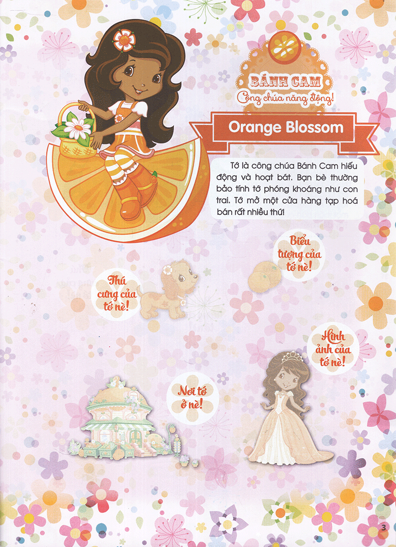 bộ cô bé bánh dâu- 1000 đề can lấp lánh - tập 1 - Ảnh 4