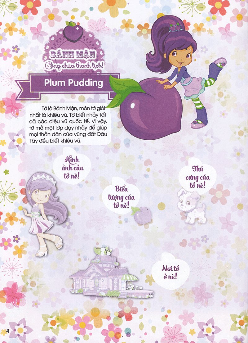 bộ cô bé bánh dâu- 1000 đề can lấp lánh - tập 1 - Ảnh 5