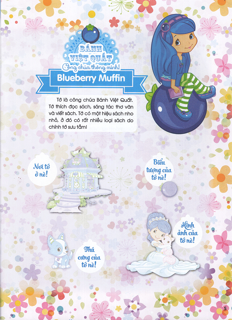 bộ cô bé bánh dâu- 1000 đề can lấp lánh - tập 1 - Ảnh 6