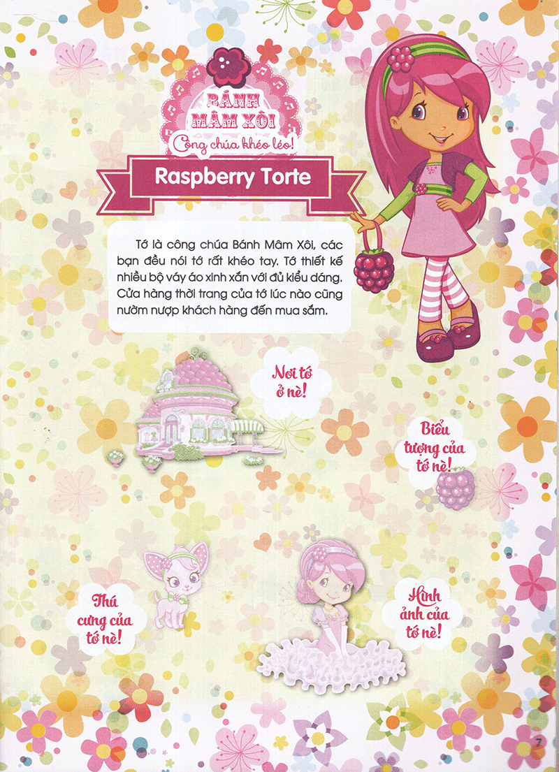 bộ cô bé bánh dâu- 1000 đề can lấp lánh - tập 1 - Ảnh 8