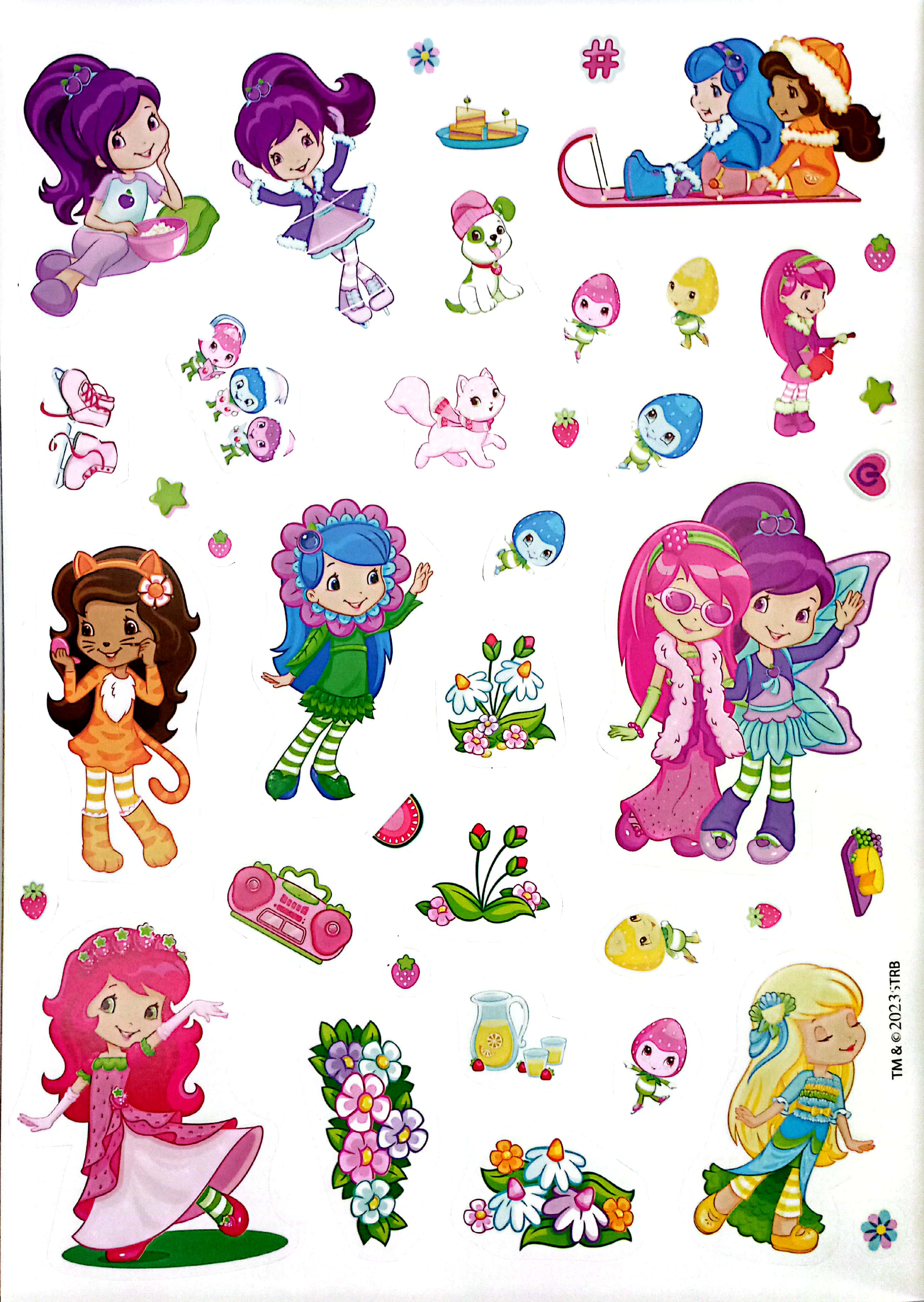 bộ cô bé bánh dâu - 1000 đề can lấp lánh (tập 2) - Ảnh 4