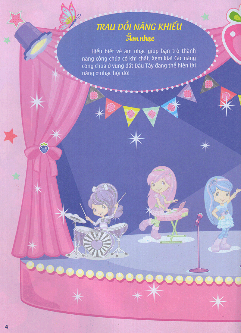 bộ cô bé bánh dâu- 1000 đề can lấp lánh - tập 3 - Ảnh 5