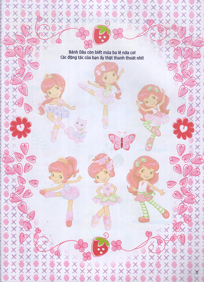 bộ cô bé bánh dâu- 1000 đề can lấp lánh - tập 3 - Ảnh 8
