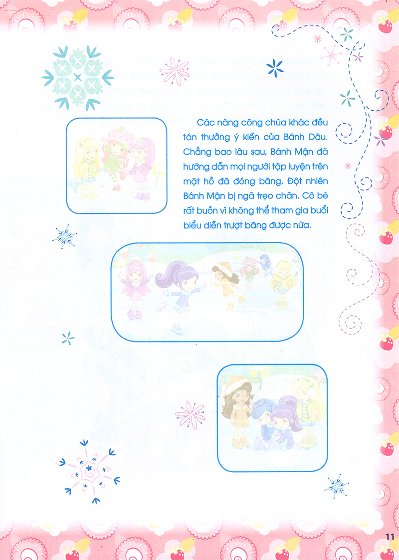 bộ cô bé bánh dâu- 1000 đề can lấp lánh - tập 4 - Ảnh 12
