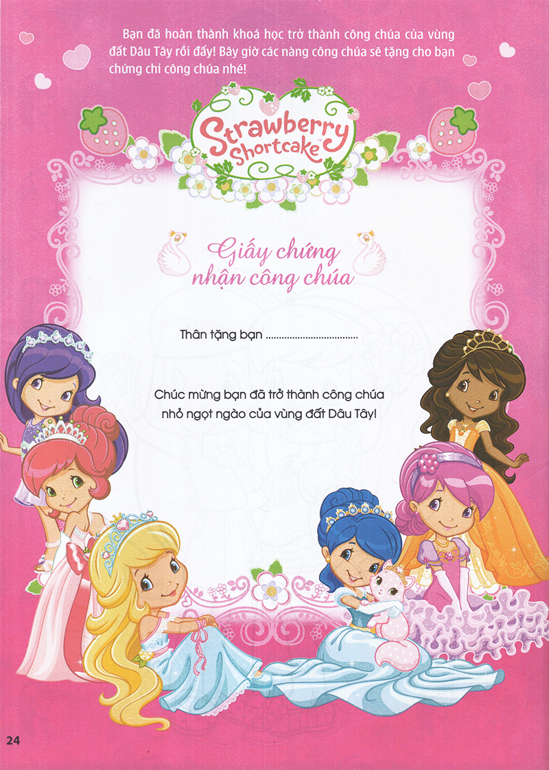 bộ cô bé bánh dâu- 1000 đề can lấp lánh - tập 4 - Ảnh 13