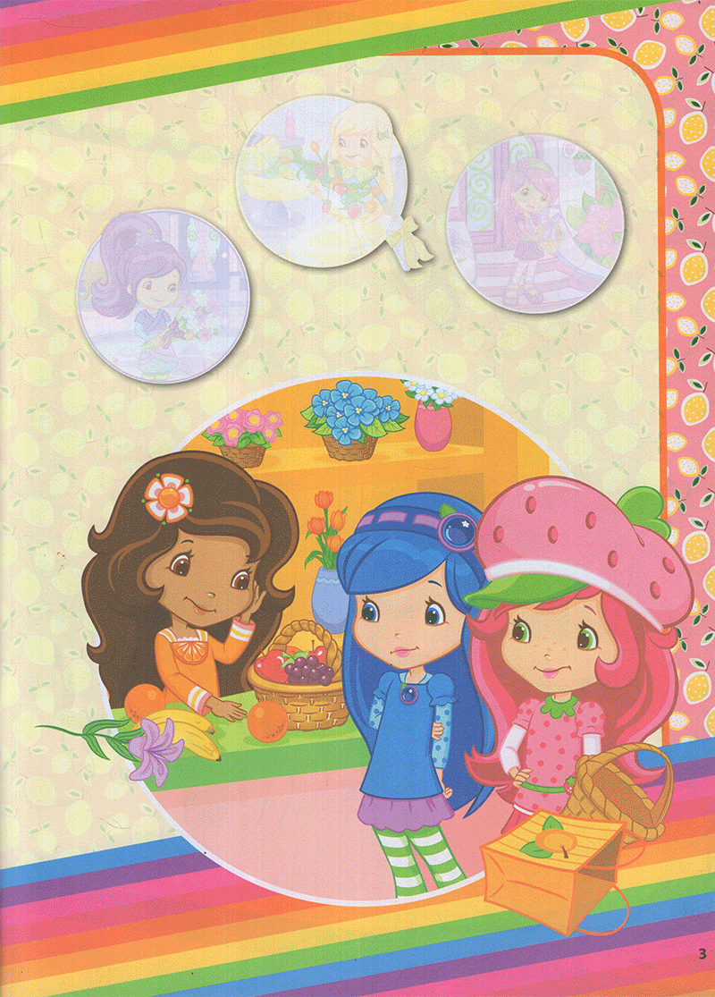 bộ cô bé bánh dâu- 1000 đề can lấp lánh - tập 4 - Ảnh 4