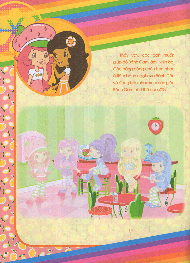 bộ cô bé bánh dâu- 1000 đề can lấp lánh - tập 4 - Ảnh 5