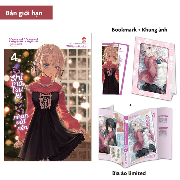 Bộ Cô Nàng Shimotsuki Trót Phải Lòng Nhân Vật Nền - Tập 4 - Bản Giới Hạn - Tặng Kèm Bookmark + Khung Ảnh + Bìa Áo Limited