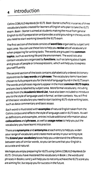 bộ collins cobuild - key words for ielts (book 1: starter) - Ảnh 3