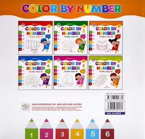 bộ color by number - tô màu theo số -tập 3 - Ảnh 3