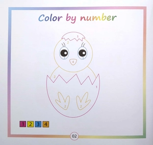 bộ color by number - tô màu theo số -tập 4 - Ảnh 4