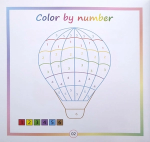 bộ color by number - tô màu theo số -tập 5 - Ảnh 4