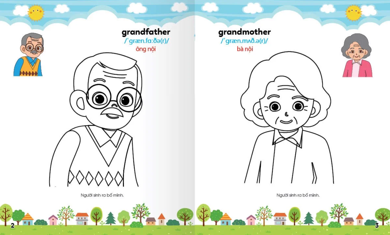 bộ colouring 365 ngày tô màu - khám phá thế giới phát triển trí tuệ - cuốn 5: gia đình, nghề nghiệp, thể thao - Ảnh 3