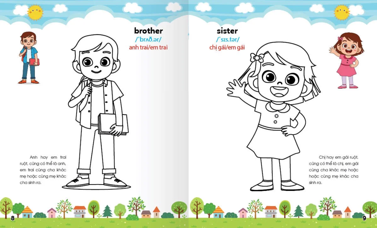 bộ colouring 365 ngày tô màu - khám phá thế giới phát triển trí tuệ - cuốn 5: gia đình, nghề nghiệp, thể thao - Ảnh 4