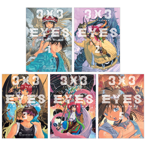 Bộ Combo Manga - 3x3 Eyes - Cô Bé Ba Mắt: Tập 1-5 (Bộ 5 Tập)