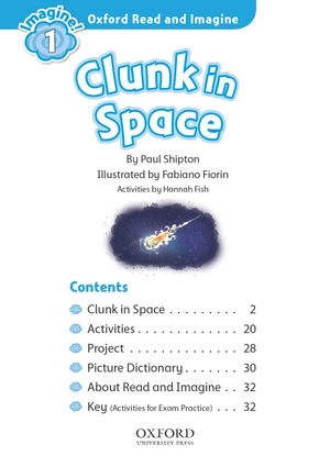 bộ combo oxford read and imagine - level 1 - clunk in space + robbers at the museum (set 2 books) - Ảnh 5