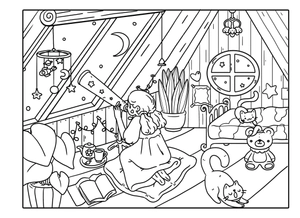 bộ combo sách góc nhỏ có nắng + hộp 24 bút dạ màu acrylic marker - 9053a - Ảnh 8