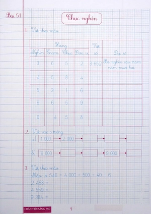 bộ combo sách luyện tập toán 3 - trình bày trên giấy ô li - quyển 1 + 2 (bám sát sgk chân trời sáng tạo) (bộ 2 cuốn) - Ảnh 3