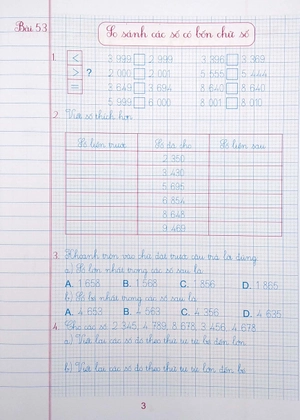 bộ combo sách luyện tập toán 3 - trình bày trên giấy ô li - quyển 1 + 2 (bám sát sgk chân trời sáng tạo) (bộ 2 cuốn) - Ảnh 5