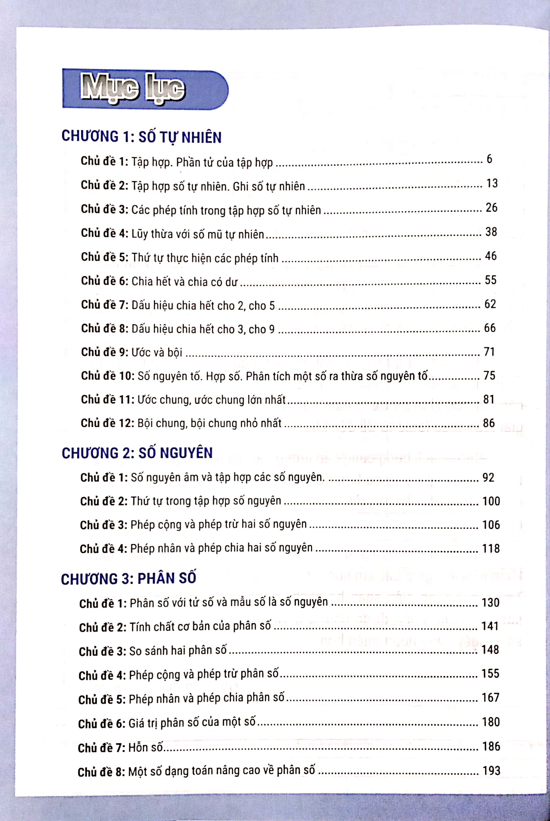 bộ combo sách rèn kỹ năng giải các dạng bài toán (cơ bản và nâng cao) lớp 6 (tập 1 + 2) (bộ 2 cuốn) - Ảnh 10