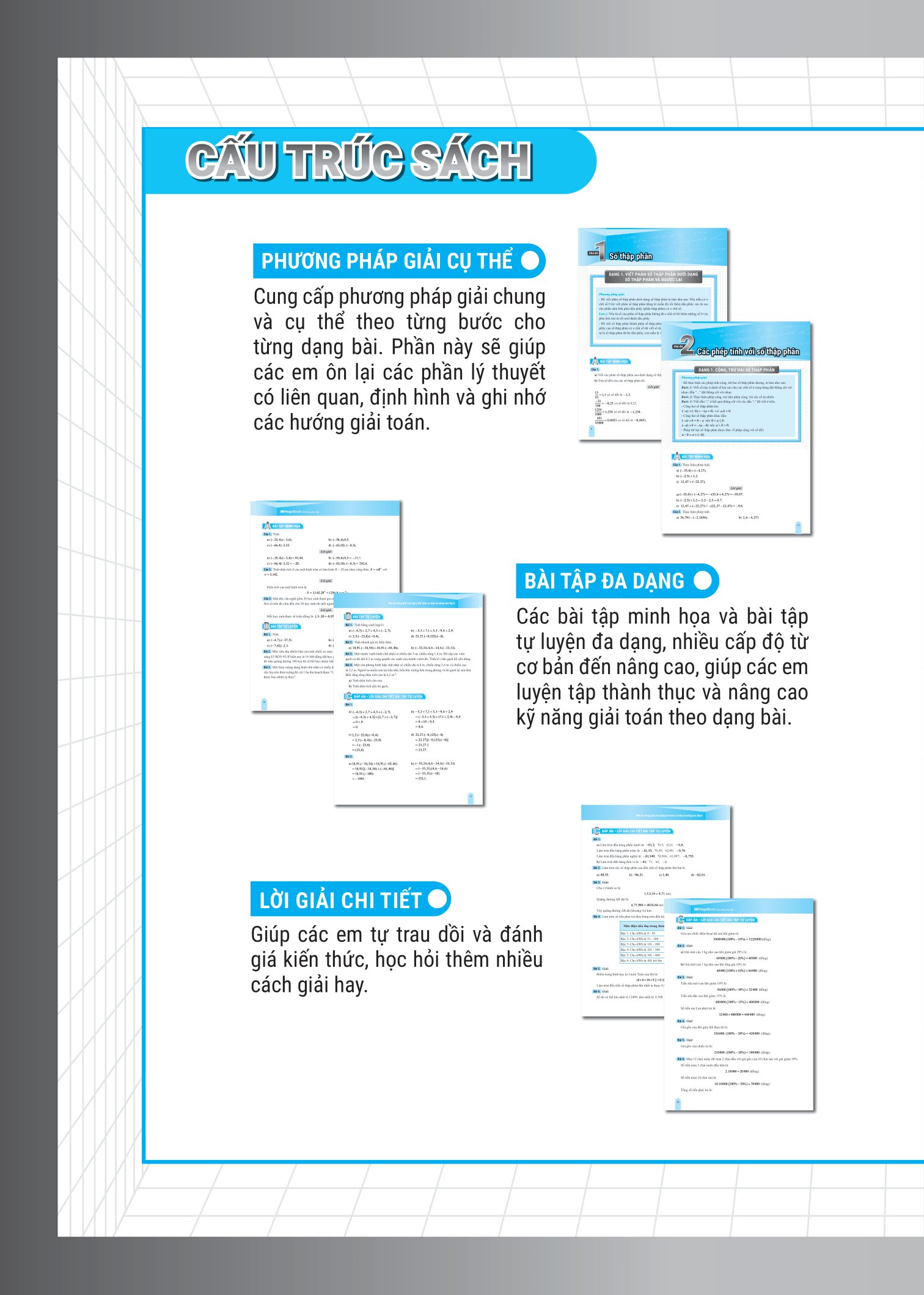 bộ combo sách rèn kỹ năng giải các dạng bài toán (cơ bản và nâng cao) lớp 6 (tập 1 + 2) (bộ 2 cuốn) - Ảnh 4