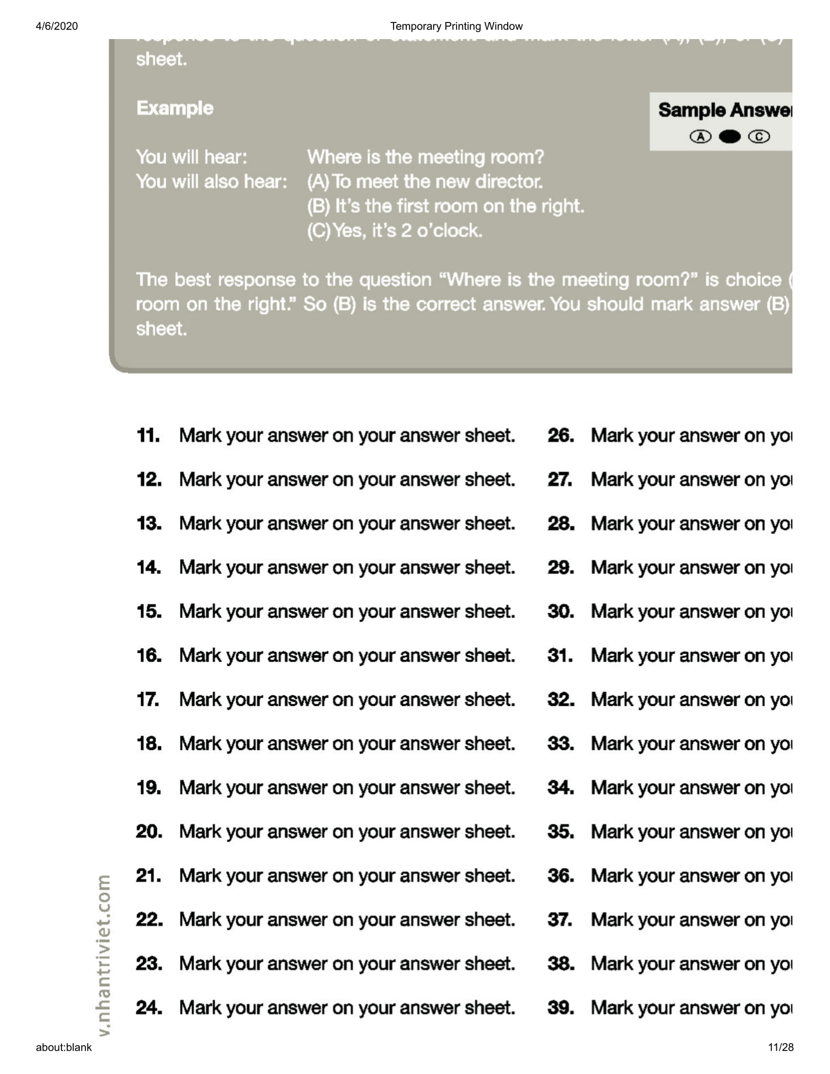 bộ comprehensive toeic training 1000 practice test items (vol 2) - kèm cd - Ảnh 12