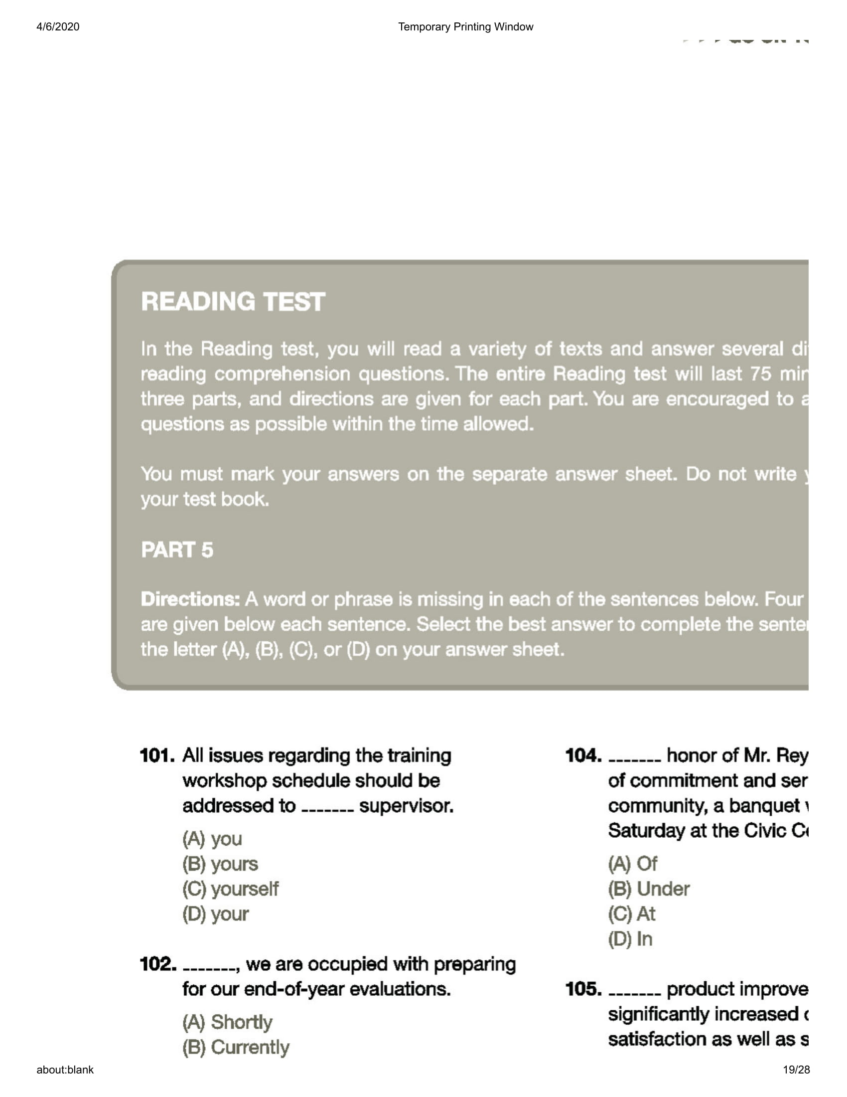 bộ comprehensive toeic training 1000 practice test items (vol 2) - kèm cd - Ảnh 20