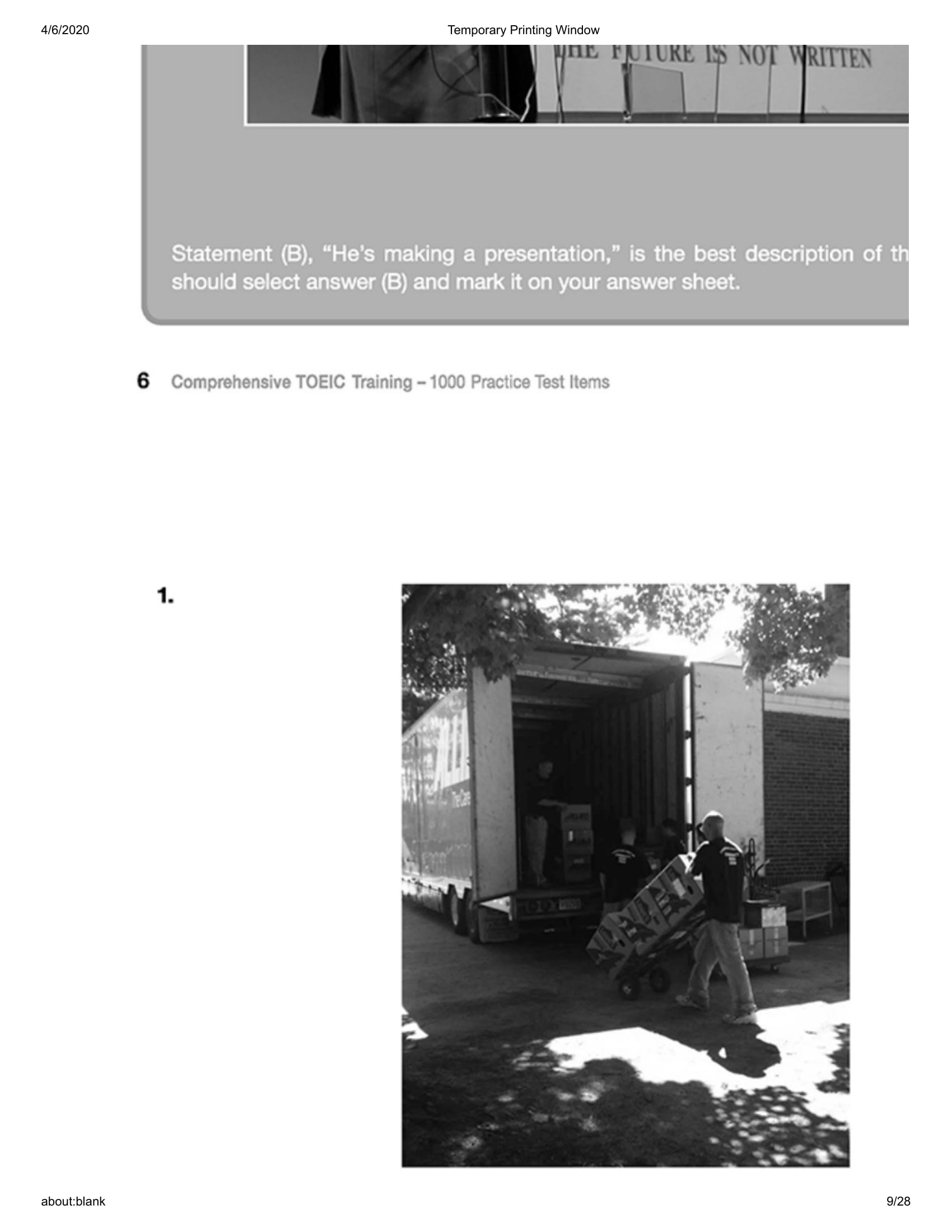 bộ comprehensive toeic training 1000 practice test items (vol 3) - kèm cd - Ảnh 10