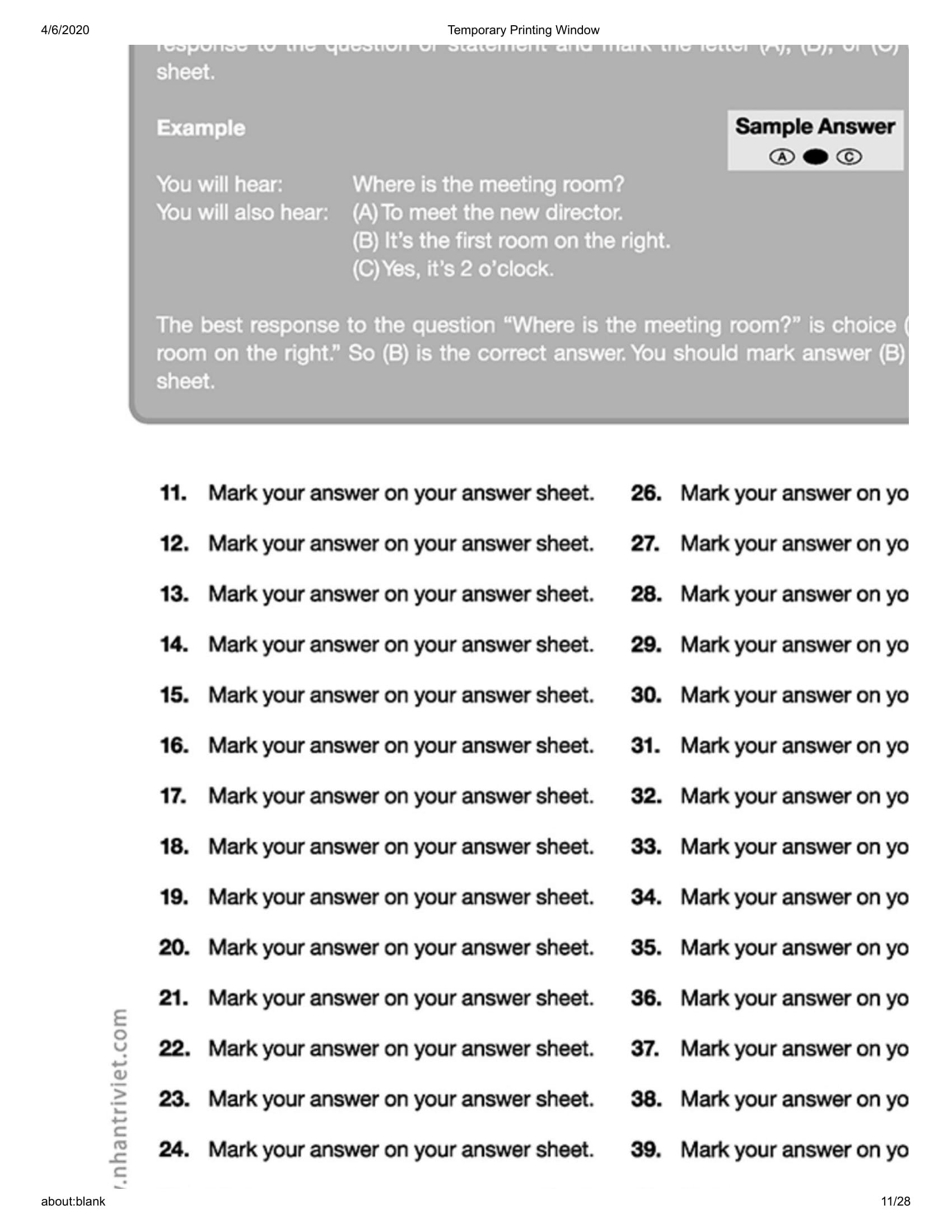 bộ comprehensive toeic training 1000 practice test items (vol 3) - kèm cd - Ảnh 12