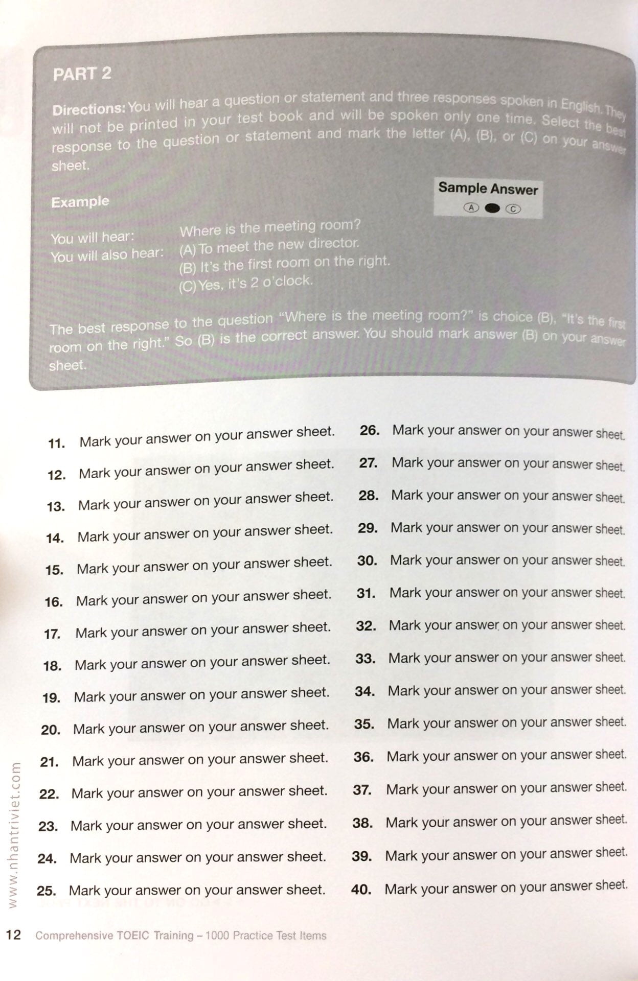 bộ comprehensive toeic training 1000 practice test items (vol 4) - kèm cd - Ảnh 9